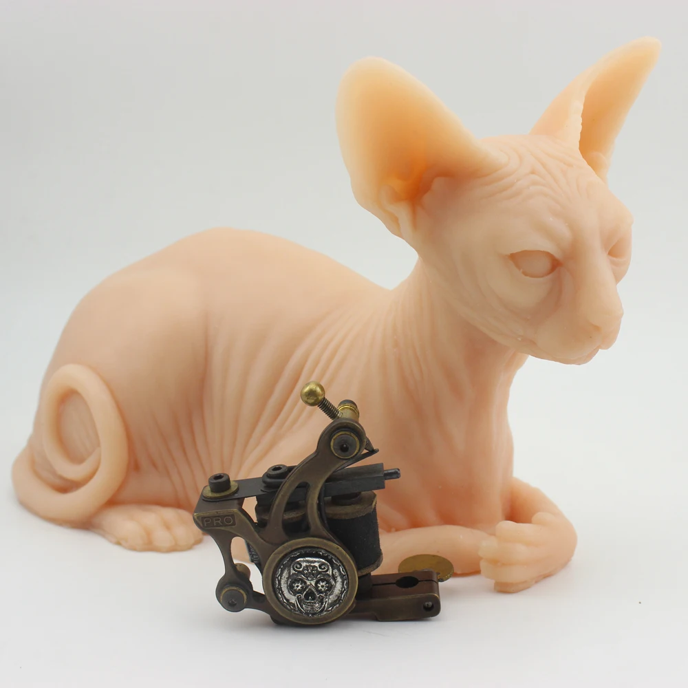 פרימיום איכות מציאותי Tattooable גומי חתול דגם עבור קעקוע עיסוק ולהציג מדמה אמיתי עור