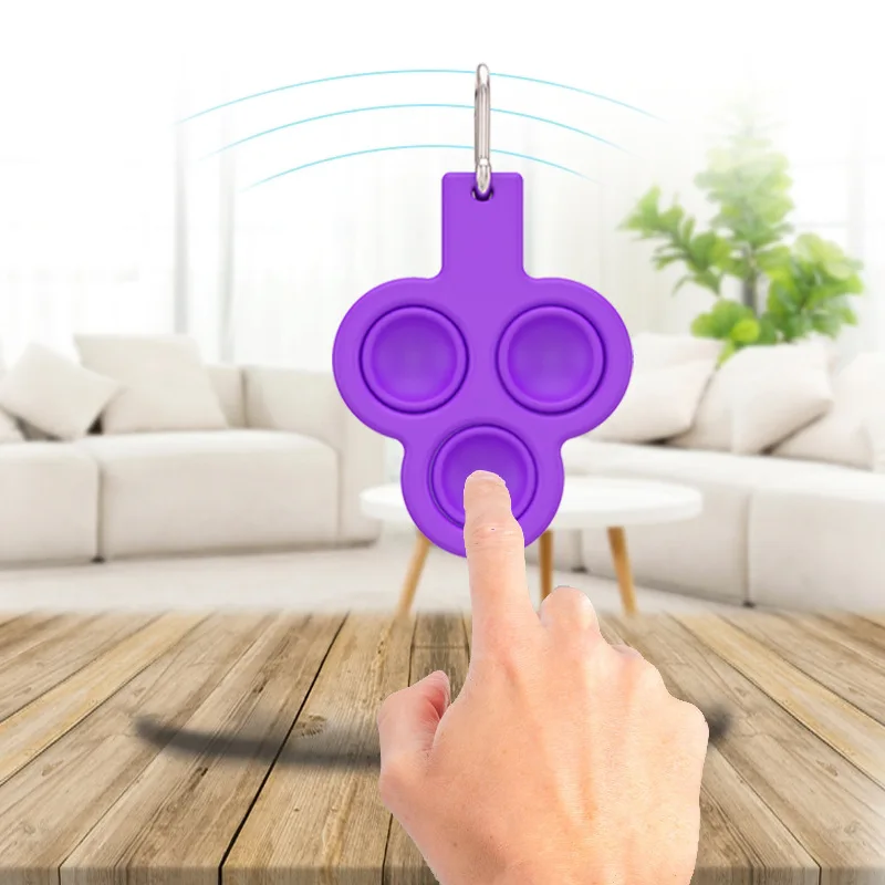 

Simple Dimple Push Bubble Small Anti Stress Keychain Fidget Toys Stress Relief Toys For Kids Adults Early Educational Toys
