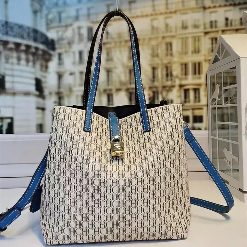 

100% Cow Leather Bucket Bag for Women 2021 New Fashion Single Shoulder Messegner Tote Bags Famous Brand Designer Handbags Sac