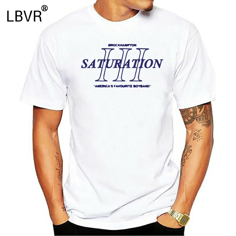 Новая футболка с изображением насыщенности Brockhampton III Tour Merch | Мужская одежда