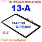 Сенсорный экран 13,3 дюйма для HP Pavilion X360 13-A 13A, дигитайзер с сенсорным экраном 13-A013CL 13-A019WM 13-A Series для HP 13-A, сенсорная Замена