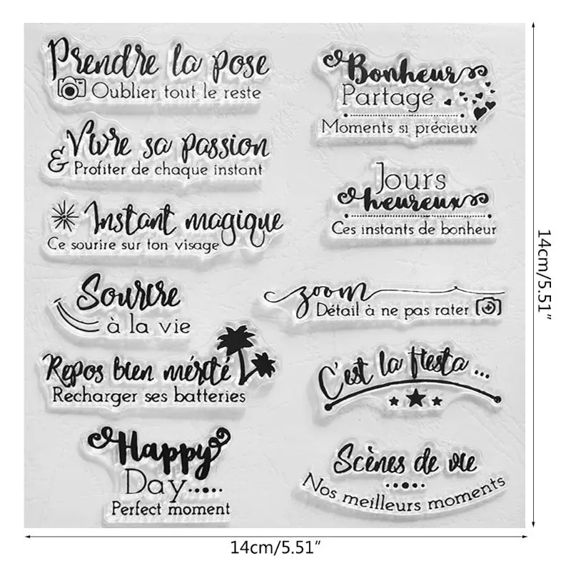 2021 Новый благословение счастливый день силиконовый прозрачный чехол печать