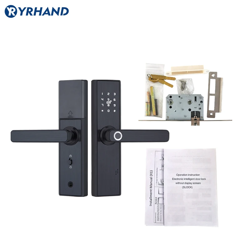 Замок электронный Tuya со сканером отпечатков пальцев смарт-замок с Wi-Fi RFID NFC