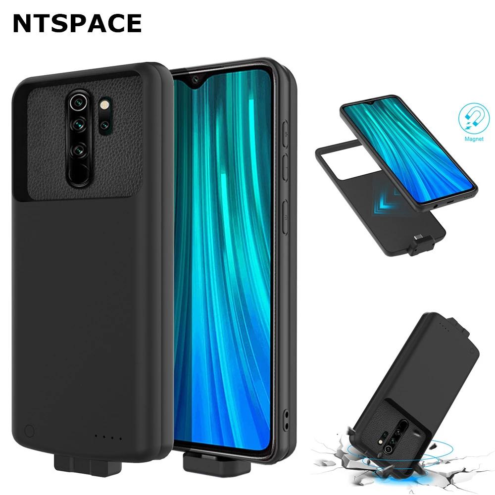 Резервный внешний аккумулятор NTSPACE 7000 мАч для Xiaomi Redmi Note 8 Pro, чехол для зарядного устройства для телефона Redmi Note 8, чехол для питания