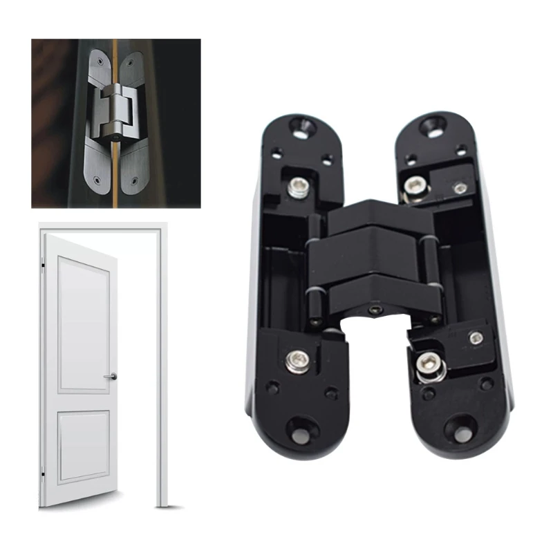 

3D adjustable hidden door hinge adjustable conceal hinge /invisible door hinge for 2 hinges