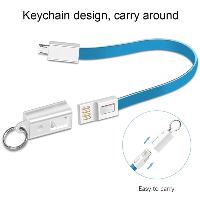 Портативный мини-брелок USB Type C кабель для Samsung S10 S9 S8 зарядное устройство провод