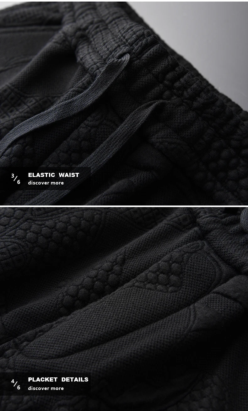 

Mens Sets Luxury Autumn And Winter Jacquard Fabric Add Velvet Black Male Sweatshirts With Pants Fashion Slim Sport Suits