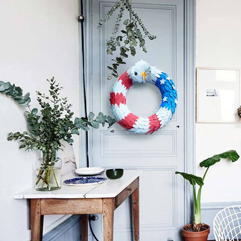 

Искусственная гирлянда 19/28 см с изображением национального флага орла, венок, подвесное украшение