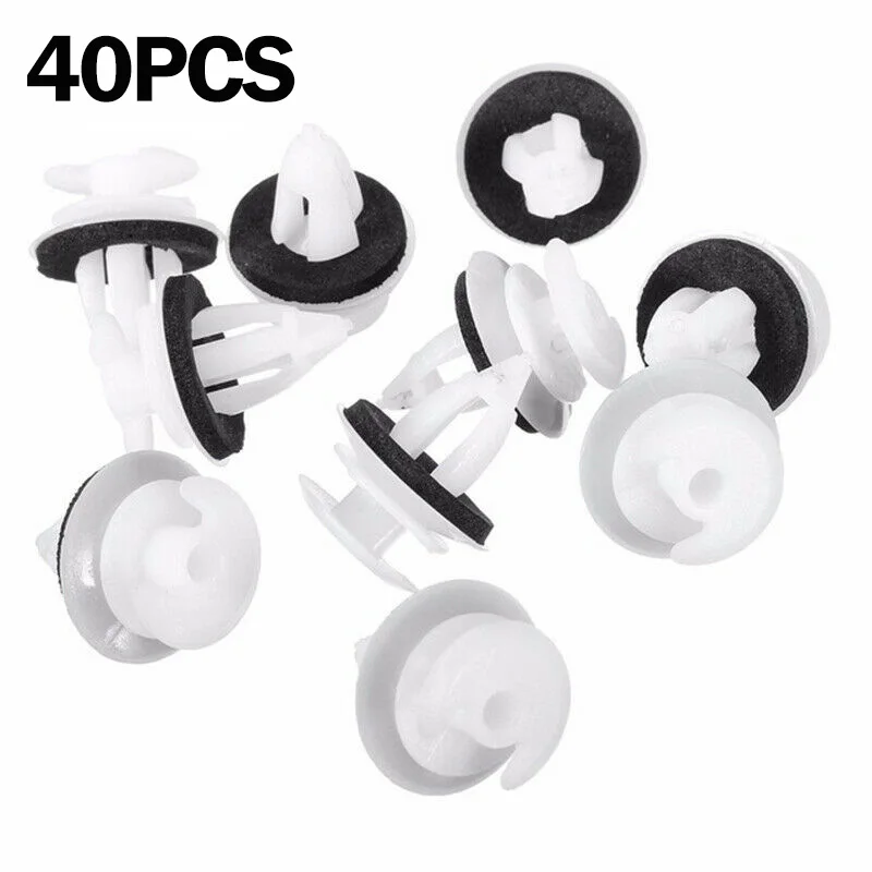 

40Pcs Car Door Panel Trim Clips With Washers Seal Ring Plastic Rivets Fastener For BMW E36 E38 E39 E46 X5 M3 M5 Z3 Car Accessory