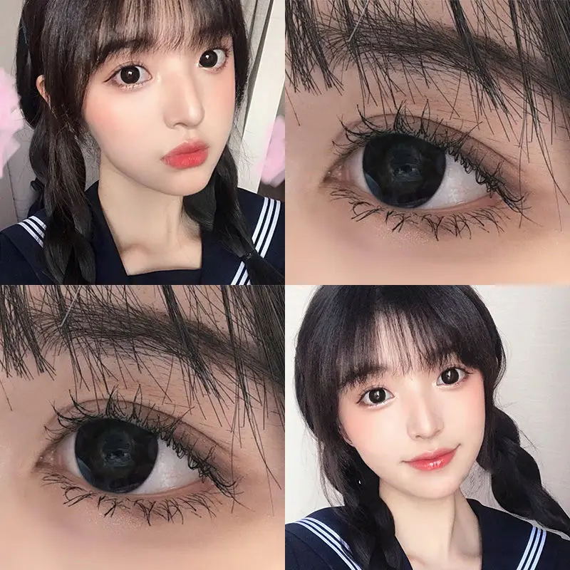 Контактные линзы для глаз при близорукости годовая одноцветная линза ed мягкие