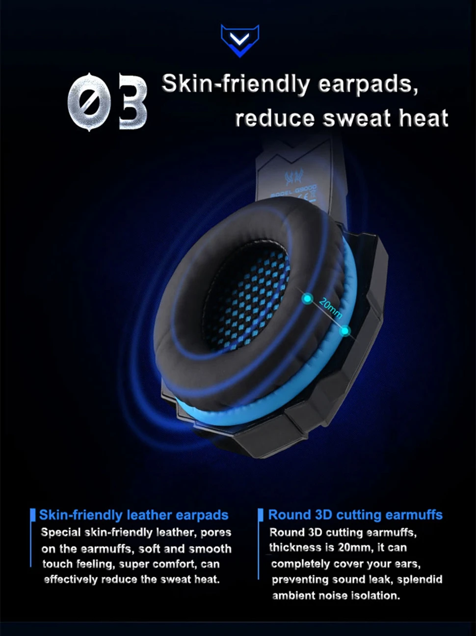 KOTION EACH G2000 G9000 игровые лучшие наушники с глубокими басами, стереогарнитура для ПК, для компьютерных игр, наушники с микрофоном, светодиодный свет
