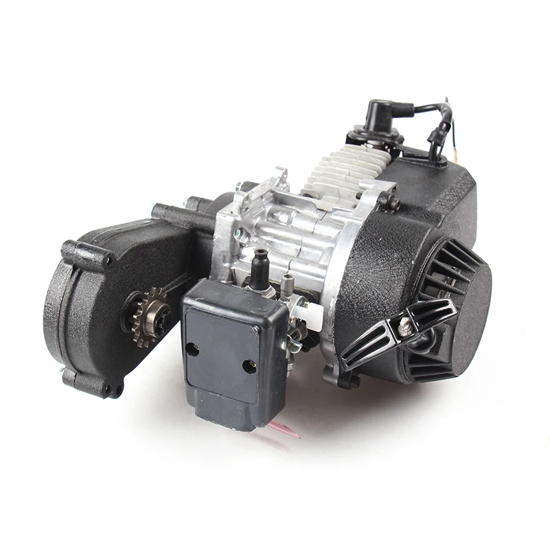 49cc /47cc Двигатель 2 тактный Электрический пусковой механизм с трансмиссией для