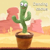 shaking dancing cactus plush toys twisting body song early children education game plush cute dancing toywith the song