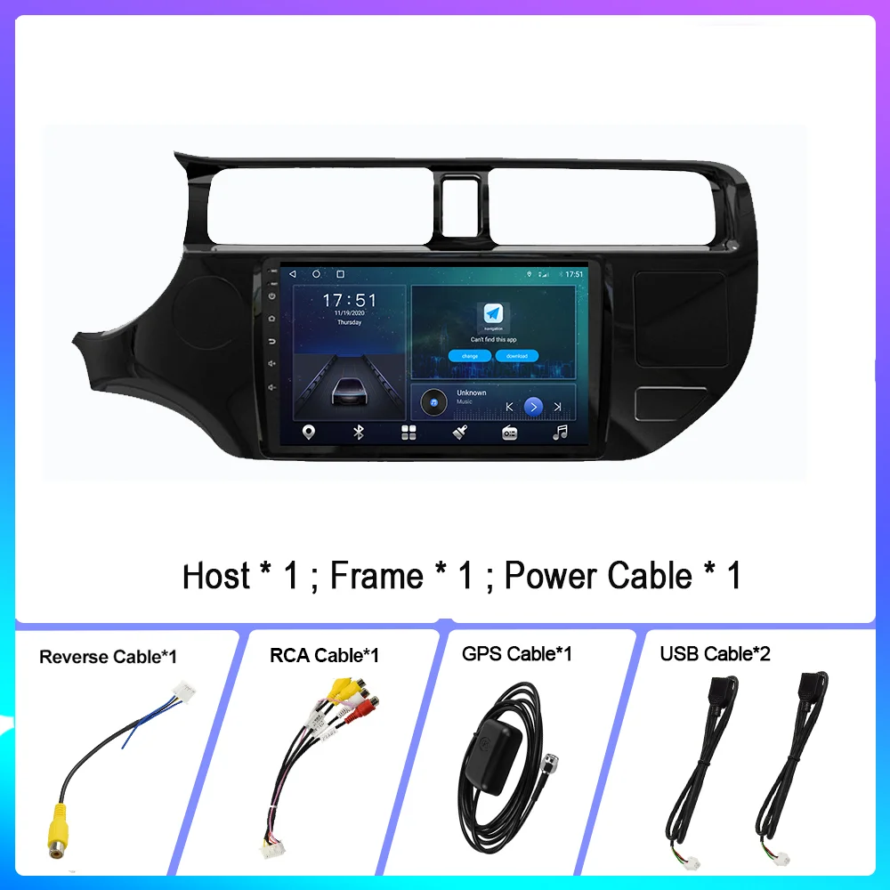 Автомагнитола 128G для KIA K3 Rio 2011 2014 No 1 Din 2 автомобильный радиоплеер Android 10 Bluetooth