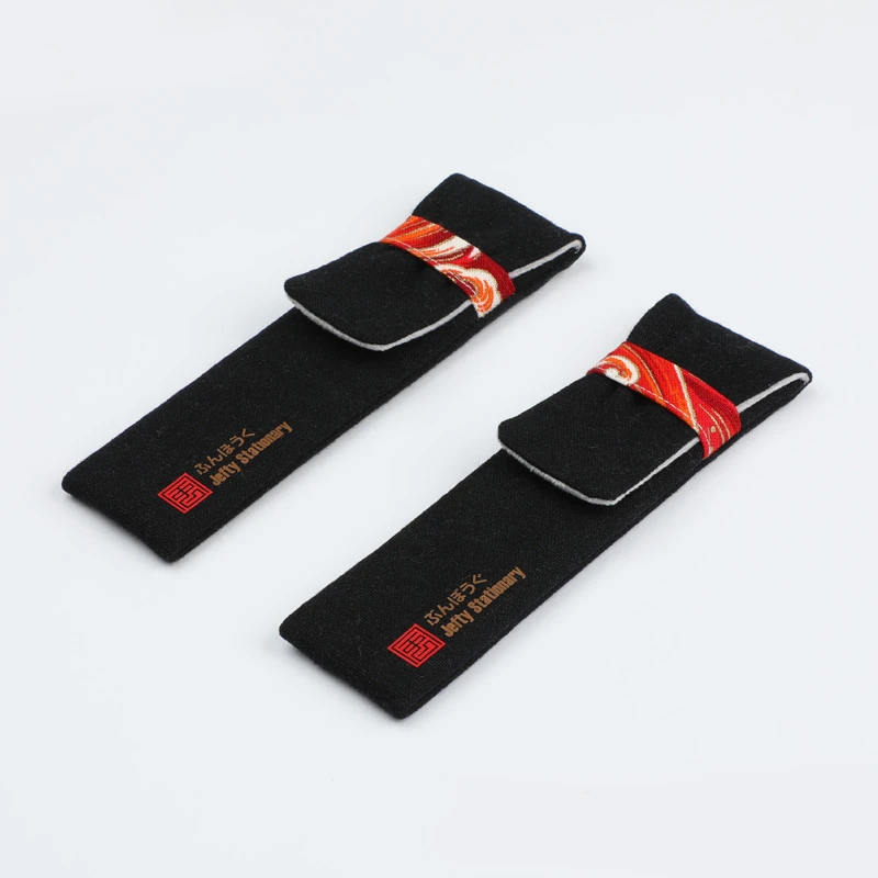 Черно красный жатый Лен однотонный чехол ручной работы в китайском стиле для