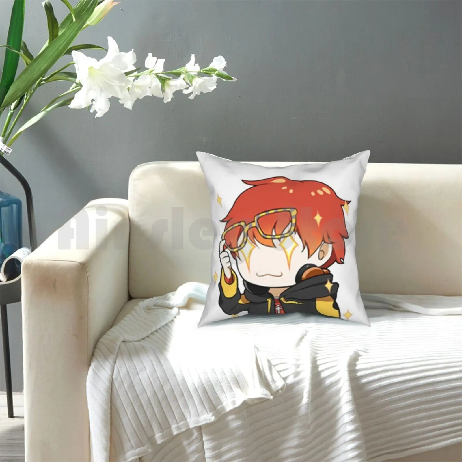 Mystic Messenger: блестящий 707 Чехол на подушку с принтом для дома мягкая искусственная