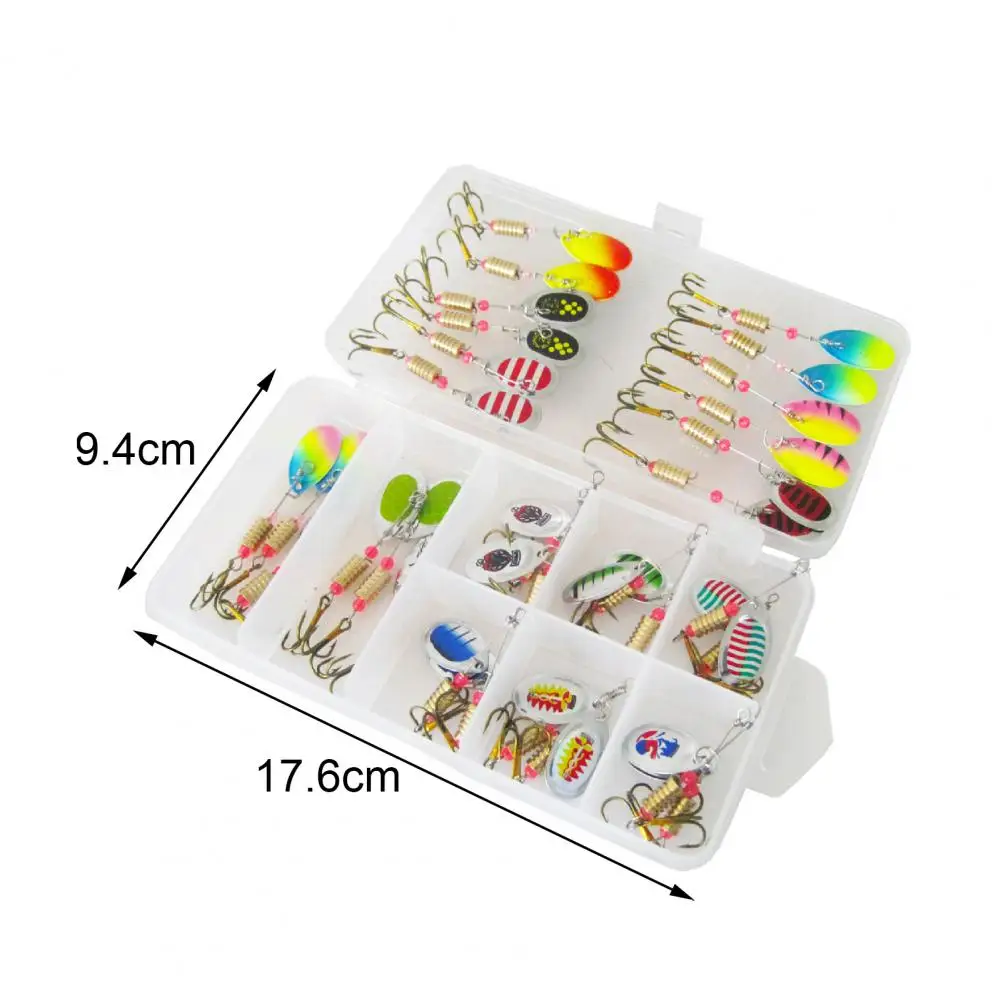 

Fishing Lures 30Pcs/Set Metal Sequin Faux Lure Hooks Fake Bionic Fishing Baits Fish Supplies Fake Baits Fishing Gear Tool