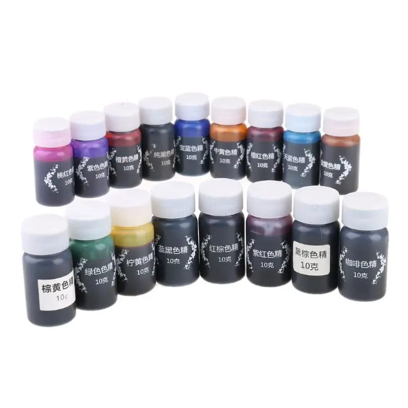 

17 Pcs/Set Resin Drop Glue High Concentration Transparent Color Paste Pigment