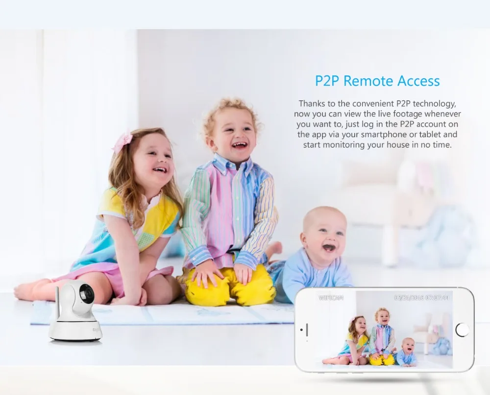 SANNCE 720P HD WiFi IP камера CCTV камера безопасности ночное видение инфракрасный двухсторонний аудио 1MP Детский Монитор умная ИК Беспроводная камера
