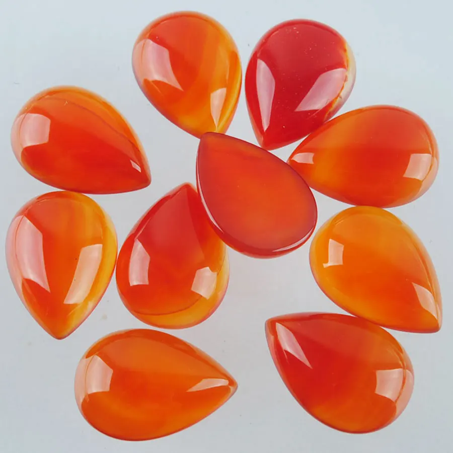 RONGZUAN Бесплатная доставка Агаты драгоценные камни каплевидный кабошон без
