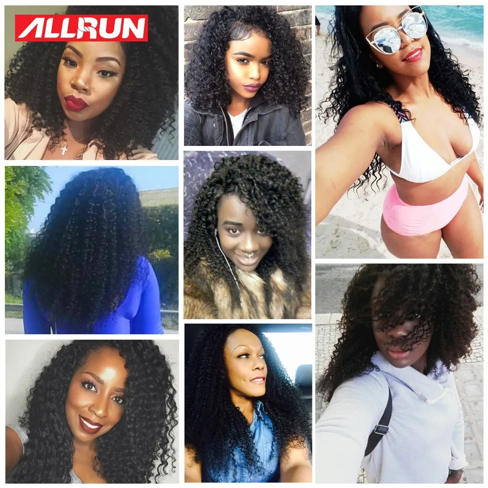 Allrun парик с глубокой волной бесклеевая кружевная передняя часть человеческие