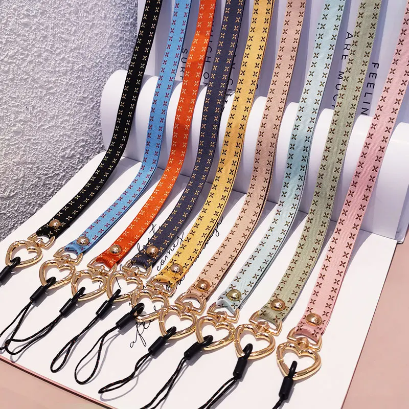 

Mobile phone lanyard, hanging neck, long lanyard, wide cloth strap, mobile phone case, detachable pendant, anti-lost rope