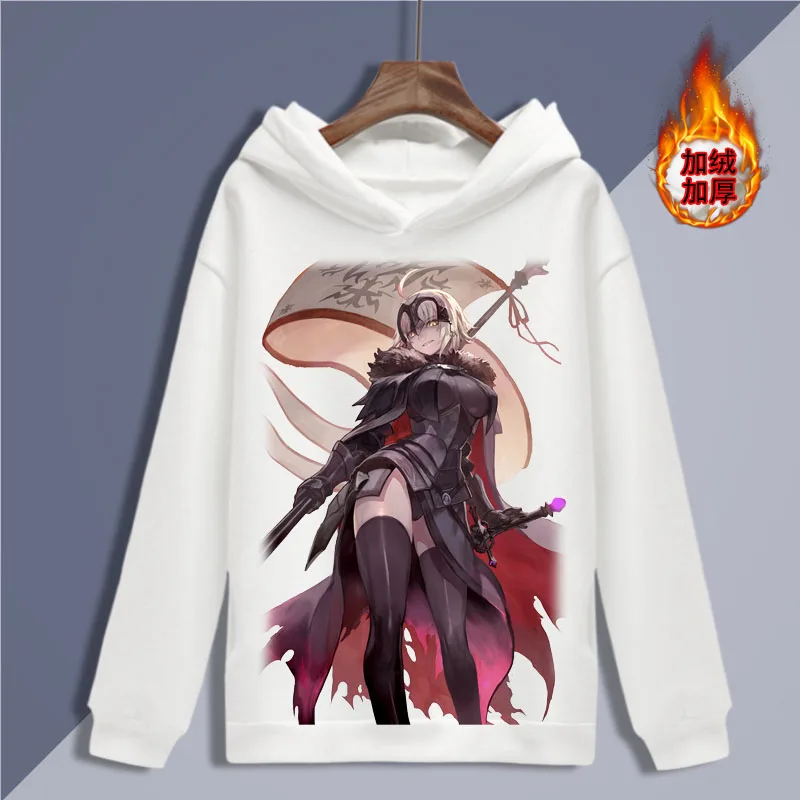 Толстовка с капюшоном Fate Grand Order флисовая осенне-зимняя повседневная пуловер |