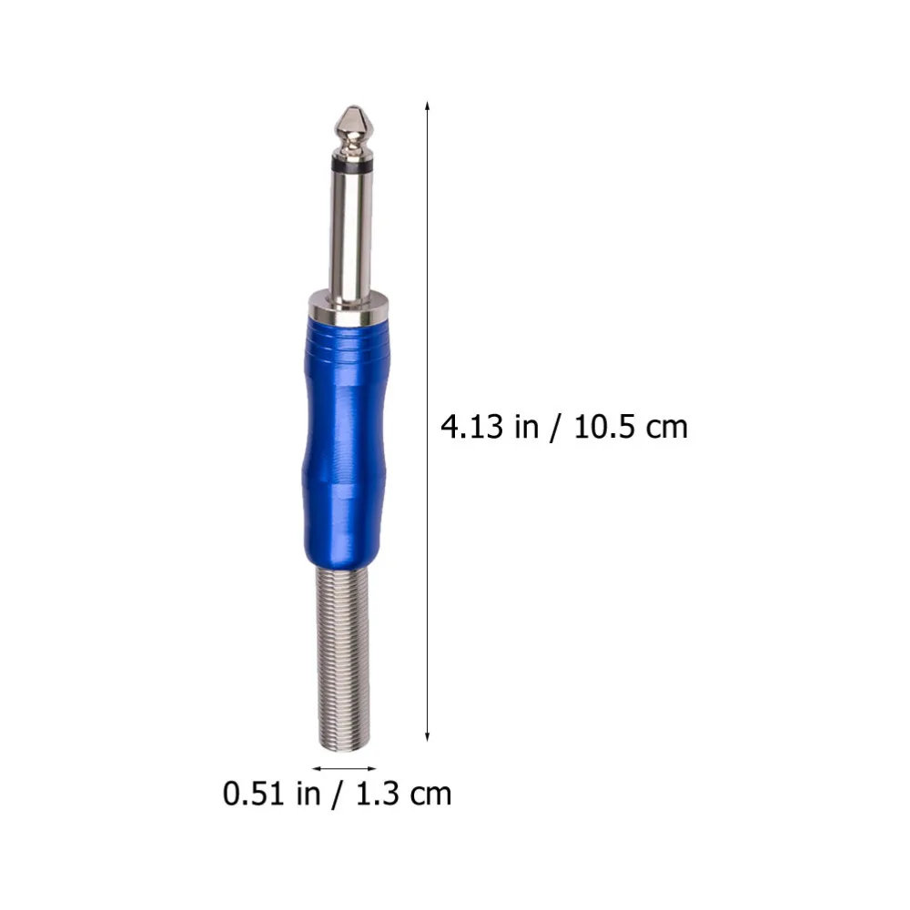 

4PCS 1/4 inch Male Jack 6.35mm Solder Type TRS Plug for Speaker Audio Cable