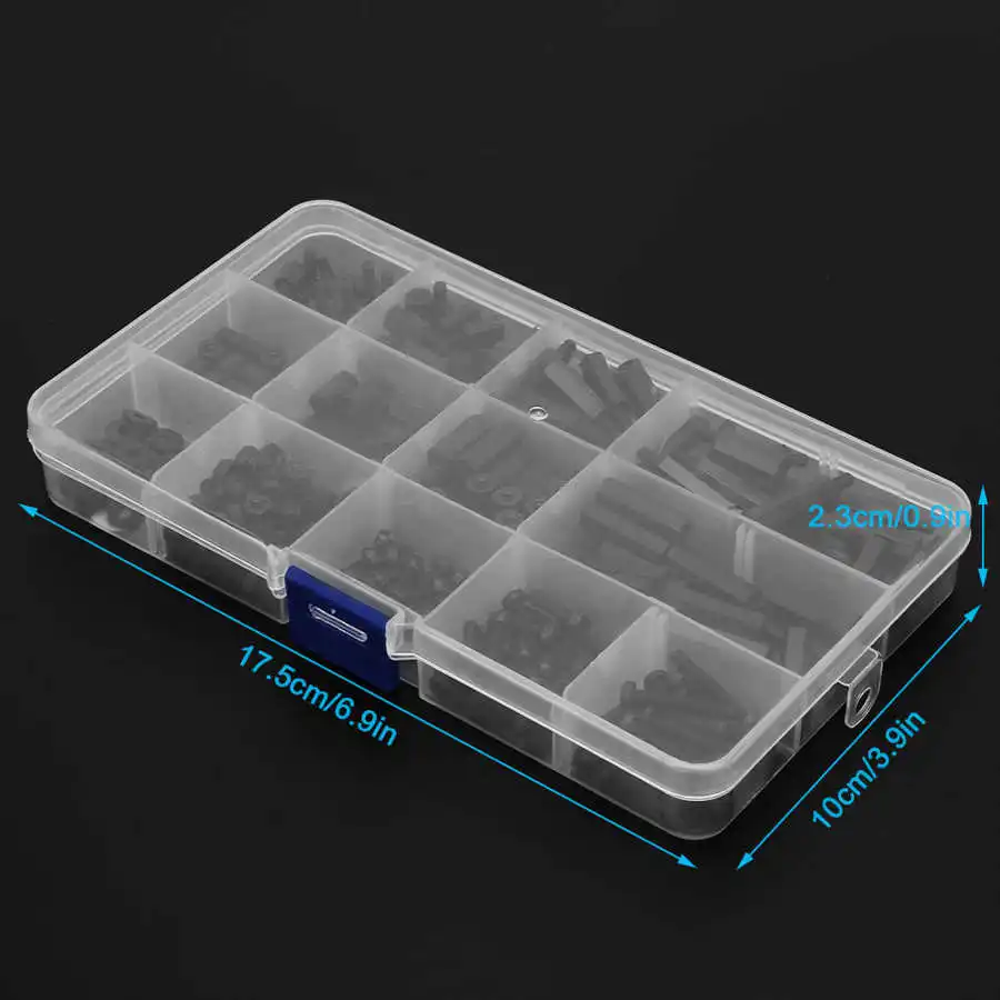 320 шт Черный нейлон M3 Шестигранная стойка мужской-Женский противостояние