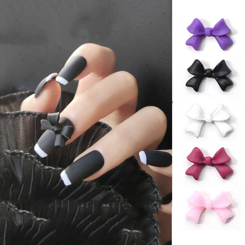 

10 шт. бантом 3D украшения для ногтей, лук орнаментом без рукавов, для детей, с полоской, аксессуары для ногтей Силиконовый Валентина маникюр "с...