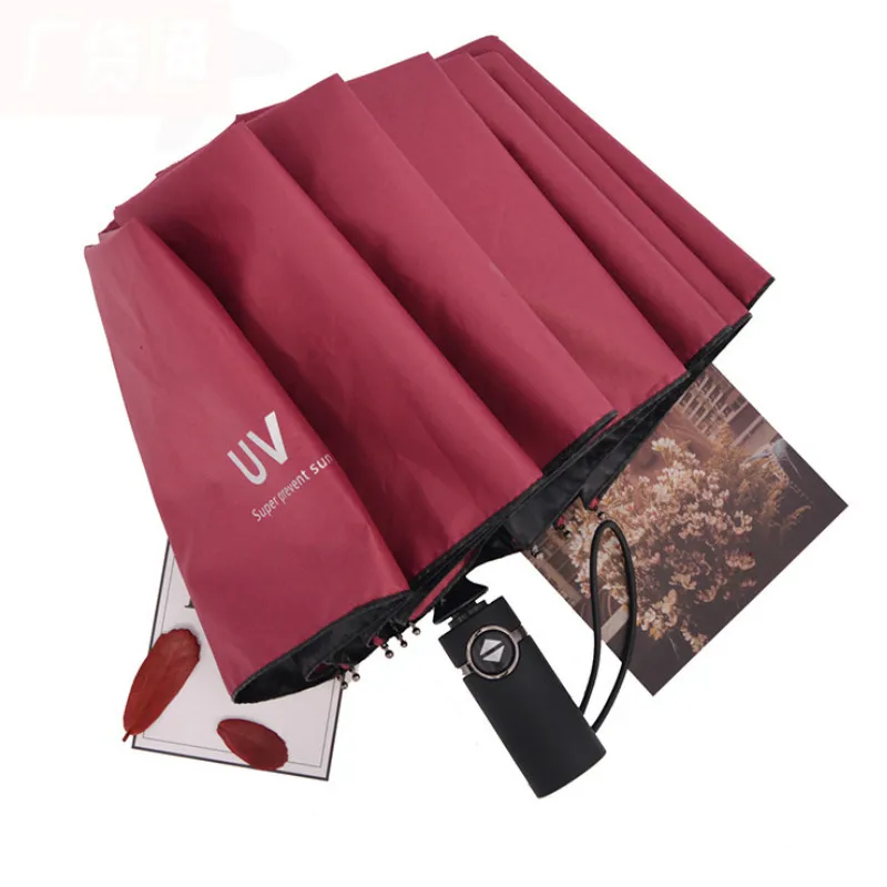Солнечный зонт с черным покрытием защитой от ультрафиолетового излучения