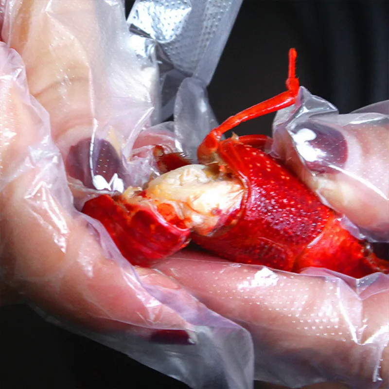 250 пар одноразовых гигиенических перчаток прозрачные пластиковые