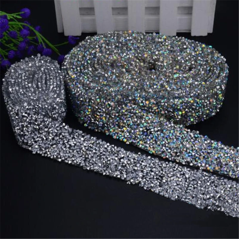 5 ярдов стразы аппликация Хрустальный пояс для подружки невесты s мотивы лента