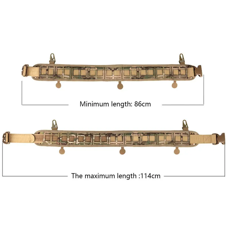 Waist Belt Soft Padded Patrol Combat Battle Web 1000D Nylon Adjustable Length can CSV | Красота и здоровье