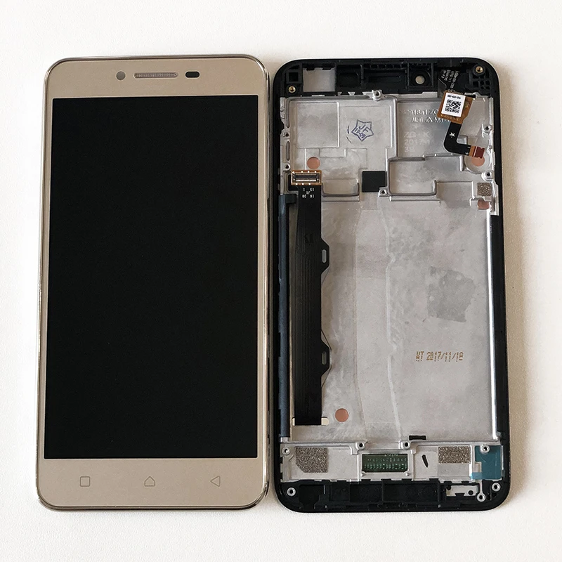 Оригинальная Axisinternational ЖК-рамка для 5," lenovo Vibe K5 Plus A6020a46 ЖК-экран+ сенсорная панель дигитайзер в сборе
