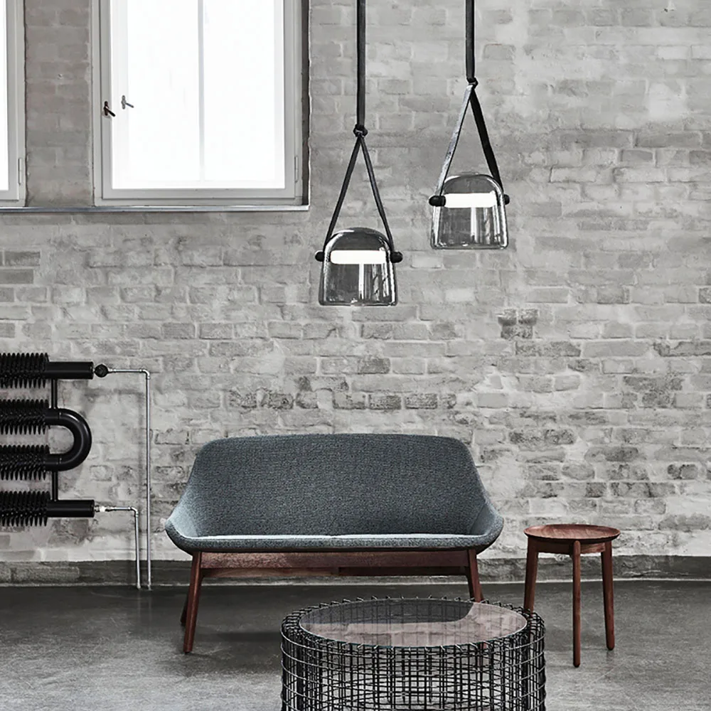 

Modern Glass Pendant Lights Living Room Bedside Art Leather Designer Lighting LED Pendant Lamps Indoor Hanglamp Decoration Lamp