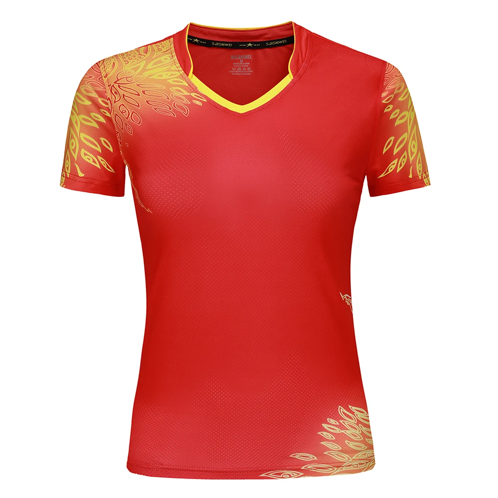 Новинка 2020 женская футболка для бадминтона с коротким рукавом | Спорт и