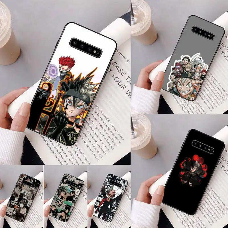 

Black Clover Phone Case For Samsung Galaxy A50 A30 A71 A40 S10E A60 A50s A30s Note 8 9 S10 Plus S10 S20 S8