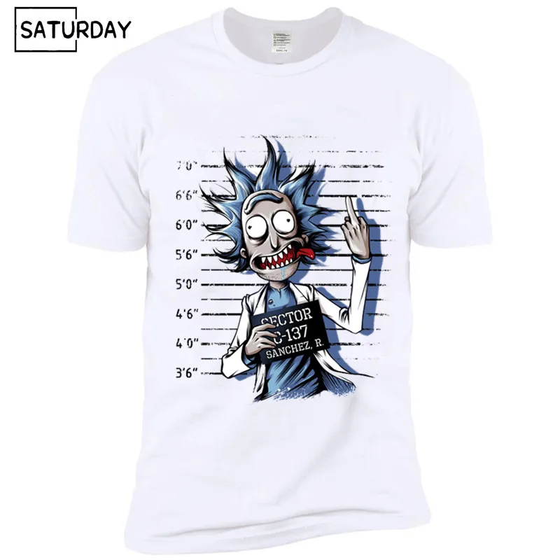 Мужская футболка Bad Rick, смешная, аниме, унисекс, повседневная, аниме, Морти, футболка, женская, хип-хоп, Swag, футболка