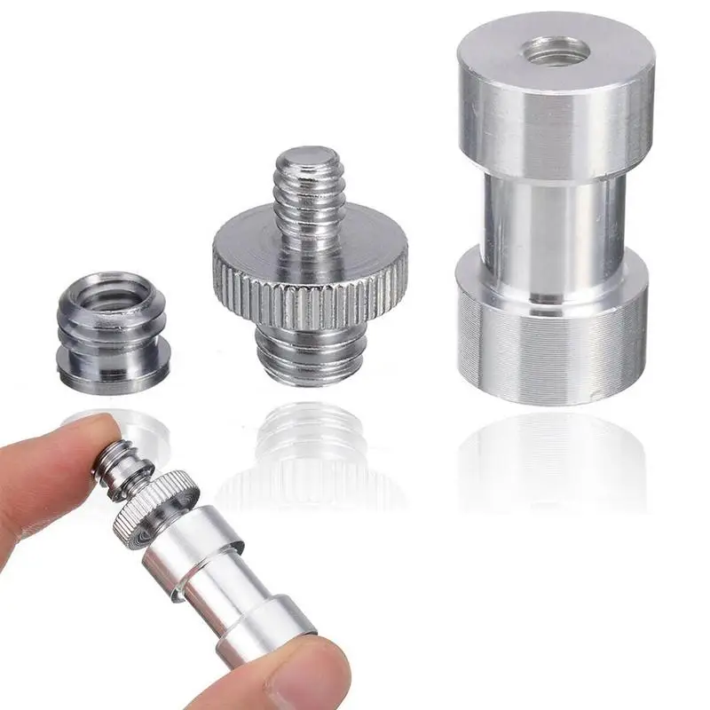

Camera Cam 1/4" 3/8" Tripod Screw Adapter Converter Light Stand Holder to Mount M8W6