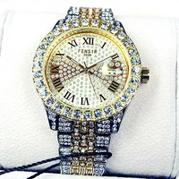 fensir jewel quartz watches mens fashion copy wristwatch men luminous needle calendar male copy watch montre homme