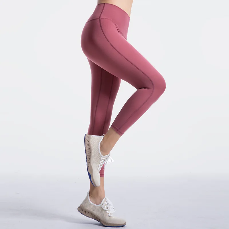 Мягкие женские спортивные штаны для йоги двусторонние фитнеса с эффектом