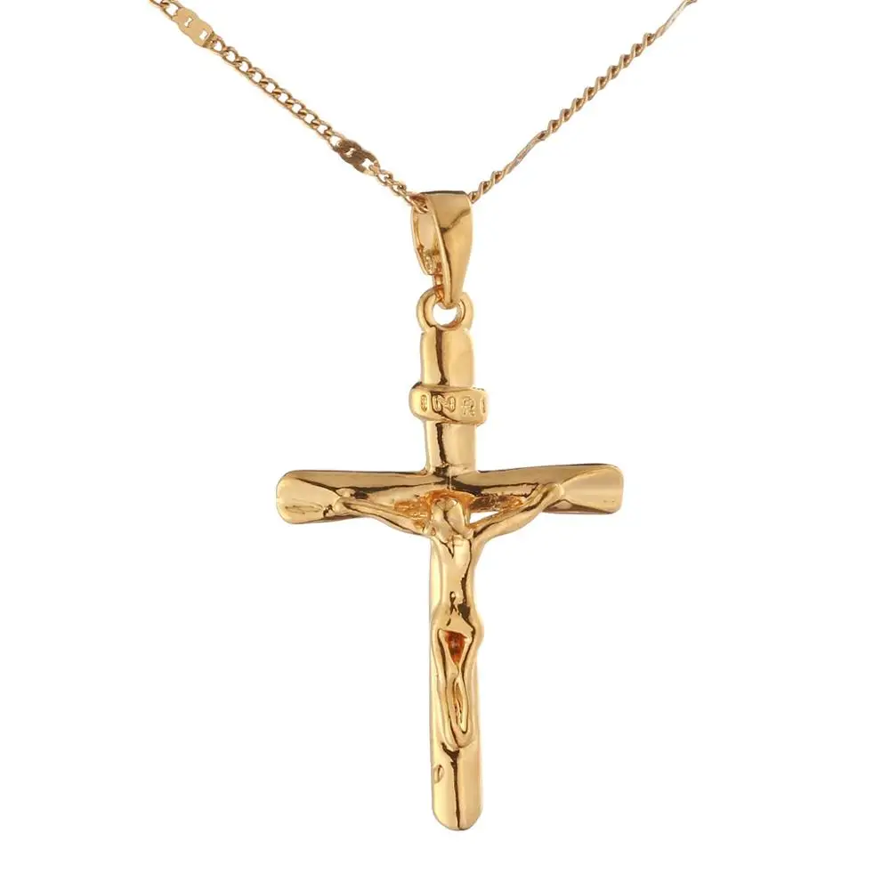 Ожерелье с кулоном в виде Креста Иисуса Христа|Подвески| |