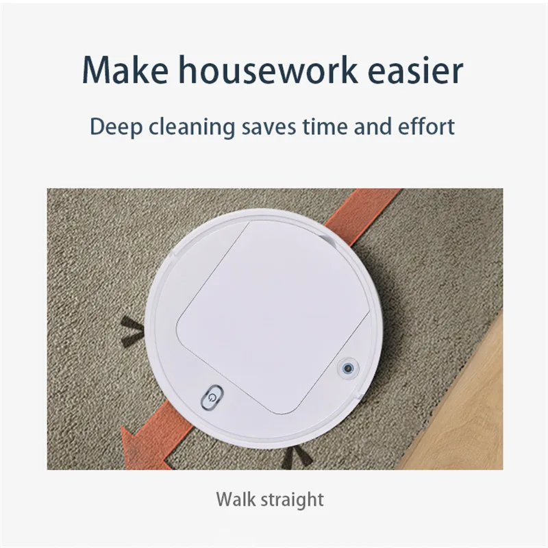 

Dry and Wet Vacuum Cleaner Humidifying Spray Rechargeable Lazy Broom Intelligent Wet Use 4 in 1 Sweeping Robot