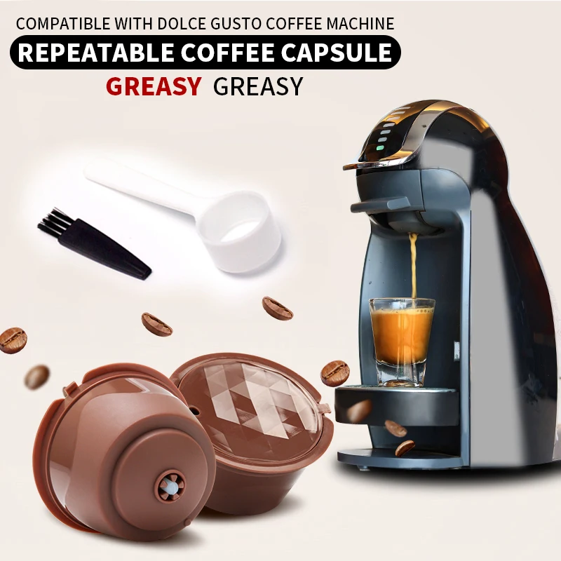 

1/3/4/5PCS coffee capsule nestle dolce gusto capsule nespresso refillable capsule coffee filter reusable cafe tool Fast delivery