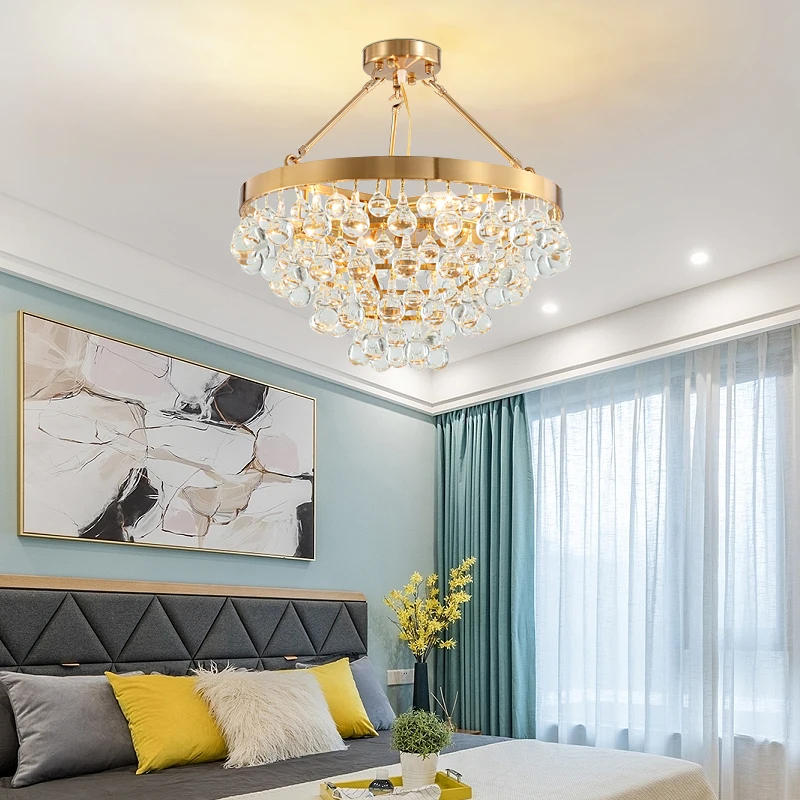 Современная хрустальная осветительная люстра в виде подсвечника роскошные