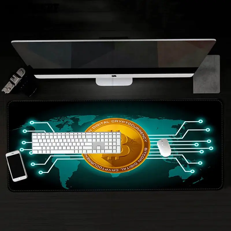 

BBTHBDNBY Bitcoin Awesome New Designs Laptop Gaming Mice Mousepad Size for Cs Go LOL Game Player PC Computer Laptop