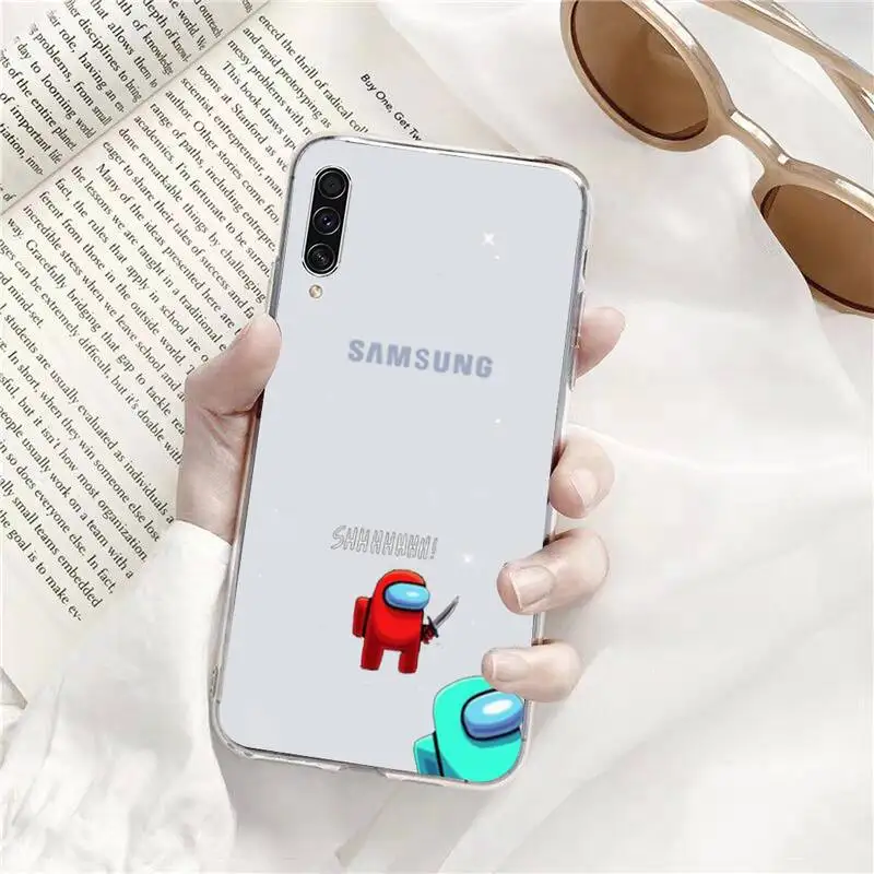 

Among Us funny cartoon Phone Case Transparent for Samsung s9 s10 s20 Huawei honor P20 P30 P40 xiaomi note mi 8 9 pro lite plus