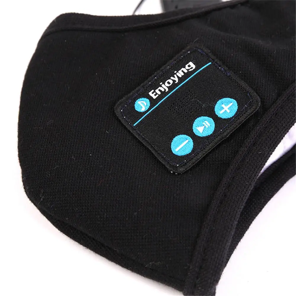 

Маска уличная многоразовая, с Bluetooth-наушниками, для прослушивания музыки