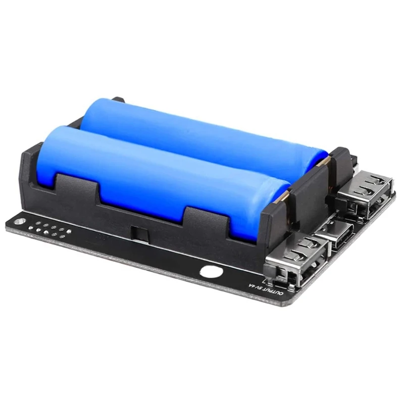 

20CB LED Coulomometer Lamp, UPS RTC, Battery, LED Indicator, Power Supply Device, 2 USB Ports, Compatible with Raspberry Pi